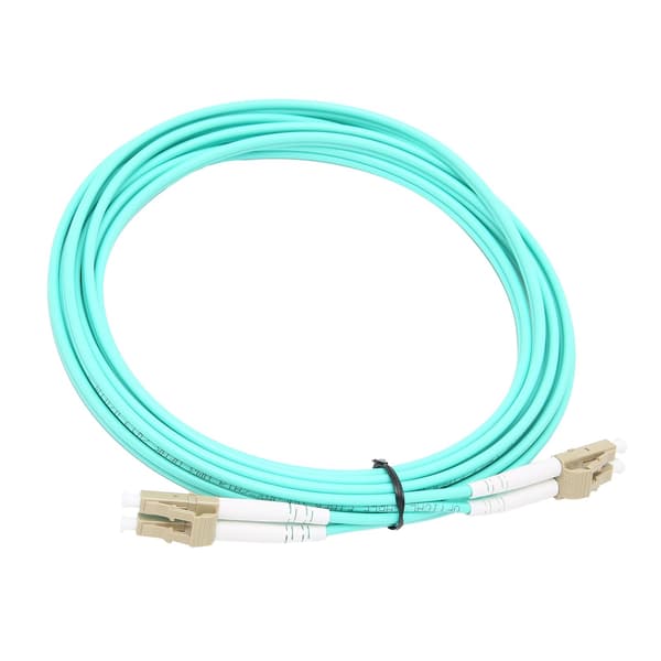 Optisk kabel multimodus DualCore LC UPC optisk fiber for dataoverføring.