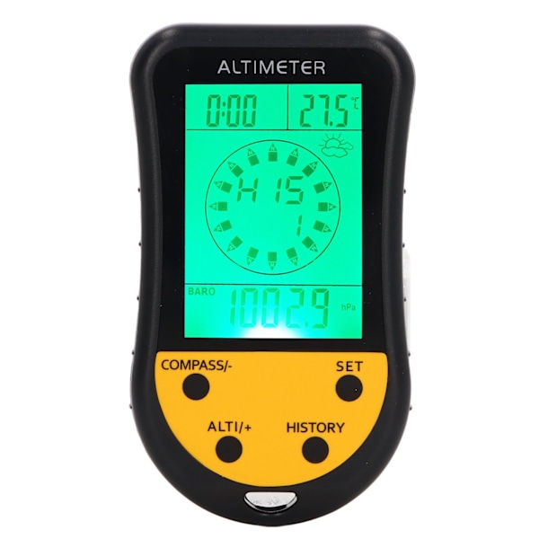 Digitalt Altimeter 8 i 1 Multifunktionsbarometer Termometer Vejr Bærbar Sensor
