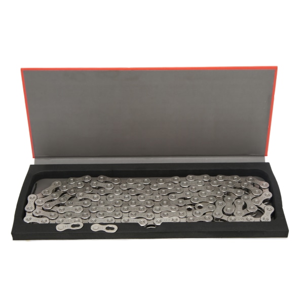 LeBycle 10/30 Speed ​​Bike Chain 116 Links Trelagers Silver Elektropläterad Antirust Ersättning för Campagnolo System