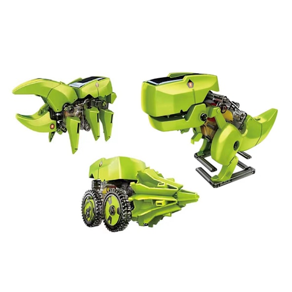 Robot Dinosaur Legetøj 3 i 1 Sol Insekter Robotter Bore Maskiner Samlet Byggespil Legetøj til Børn i Alderen 8 9 10 11 12