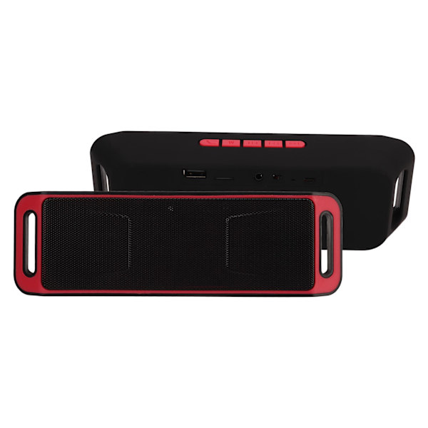 Bluetooth Kaksoiskaiuttimet Langaton Kannettava Kaiutin Monitoiminen Mini Bluetooth Kaiutin Kotiin Ulkokäyttöön Autoon Punainen