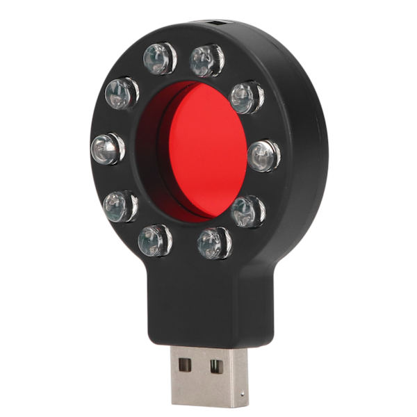 USB-gränssnittskameradetektor 10 infraröda lampor GPS-lokaliseringsavsökning RF-signaltestare 5V