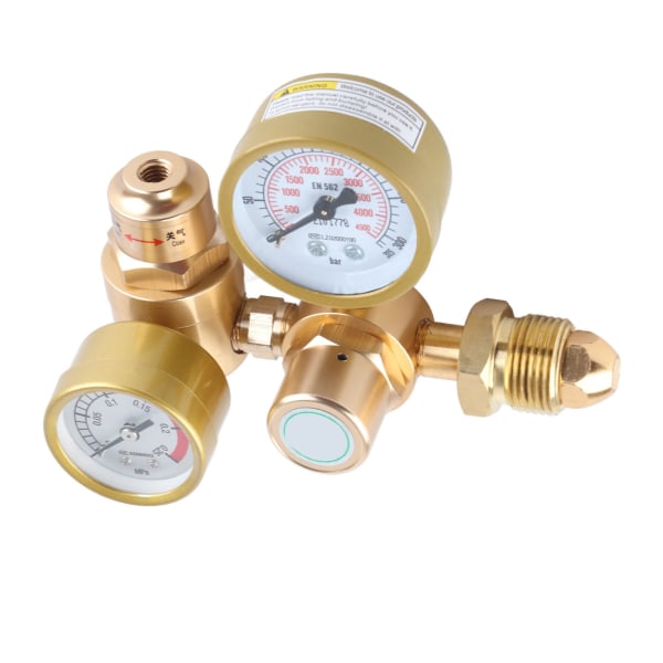 Gassvejsningsregulator Argon CO2-måler TIG MIG Flowmeter 4500psi Cylindertrykreduktionsventil 1/4in Udløb 6.605GPM