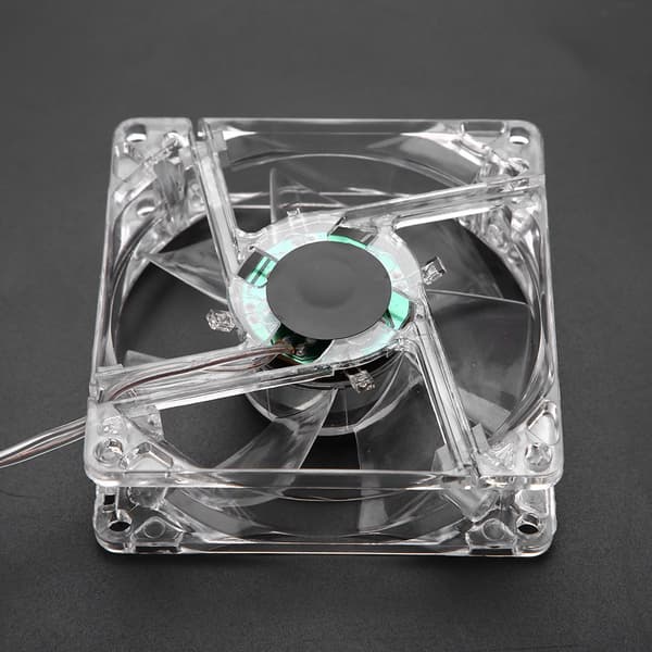 8 cm USB Farverig Lys Gennemsigtig Køleventilator 5V CPU Køleventilator Til PC Computer