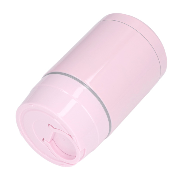304 Rostfritt Stål Isolerad Matburk Läckagesäker Förhindra Glidning Bärbar Gryta Bägare med Sked för Utomhus Rosa 1000ml