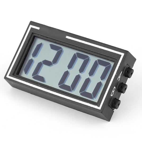 Auto Bil Dashboard Skrivebord Digital klokke Tid Dato LCD-skjerm Selvklebende brakett