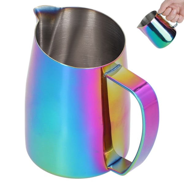 450 ml rustfrit stål kaffemælk skumning Latte kopkande kande til hjem kaffe farverig