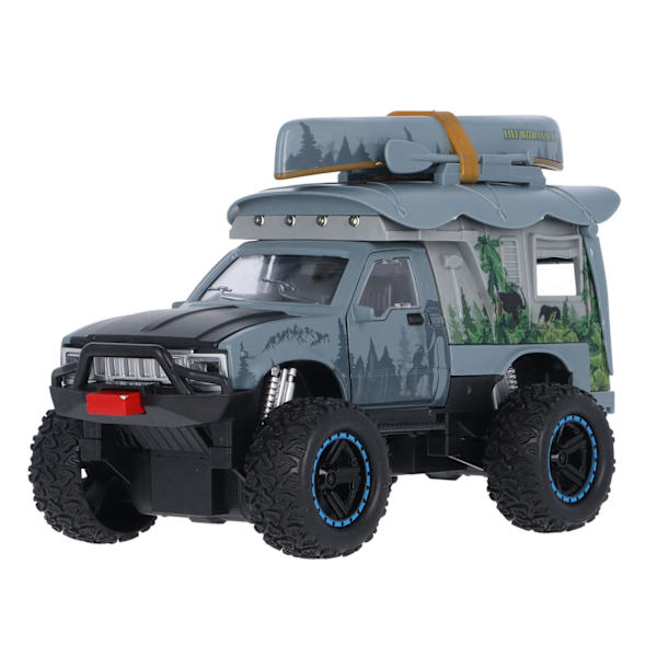 Maastoauto Malli 1/24 Mittakaavassa Seos Eläväinen Kestävä Lasten Autolelu Lahjaksi Sininen Harmaa