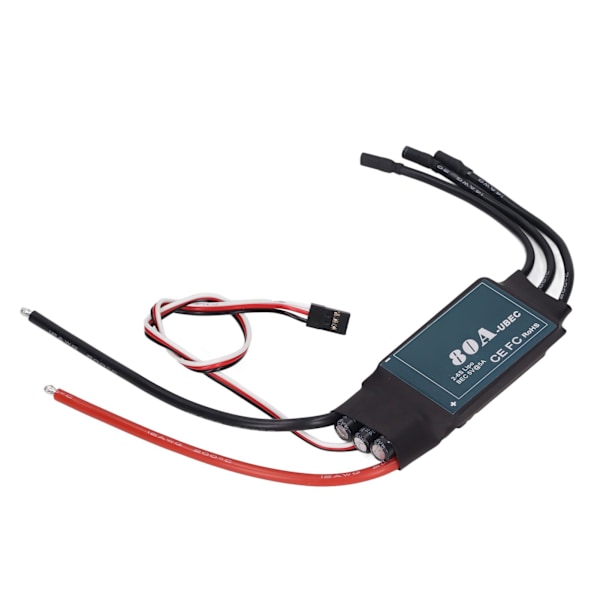 80A Børsteløs ESC 2‑6S Elektrisk Hastighedsregulator med 5V 5A BEC til RC Fly Drone Helikopter Model