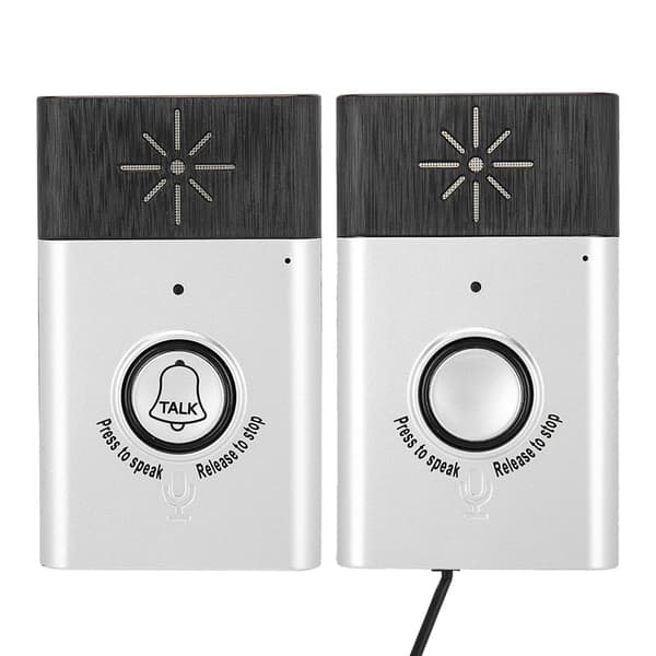 Bærbar Toveis Stemme Intercom Trådløs Dørklokke Interfonsystem - 2.4GHz