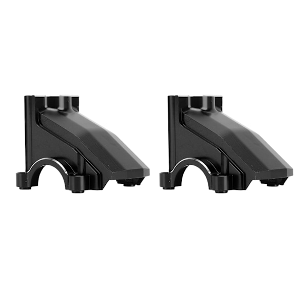 2 st RC-bil Växellåda Hus Ersättning för TRAXXAS 1/5 RC-bil Aluminiumlegering Fram Bak Universal Differential Cover Svart