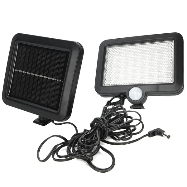 56 LED Solar Sensor Separasjon Gatevegg Plen Hjem Hage Lampe ABS Utendørs Spotlight