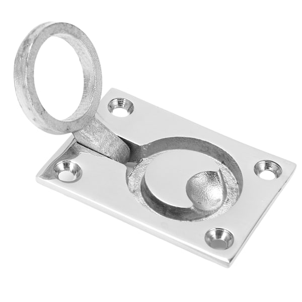 62x44mm Båt Kvadrat Flush Pull Ring Håndtak Rustfritt Stål Marine Hardware Tilbehør