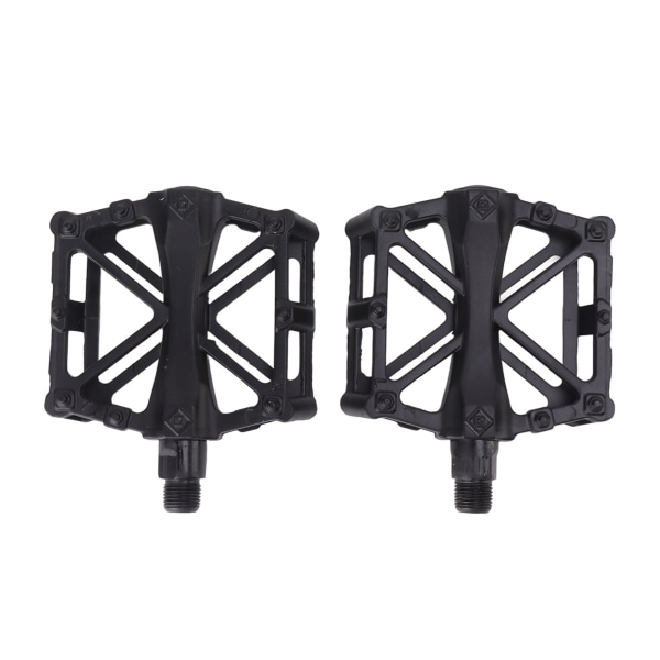 1 par cykelpedaler, sorte, professionelle, aluminiumslegering, cykelplatformpedaler til landevejscykler og mountainbikes