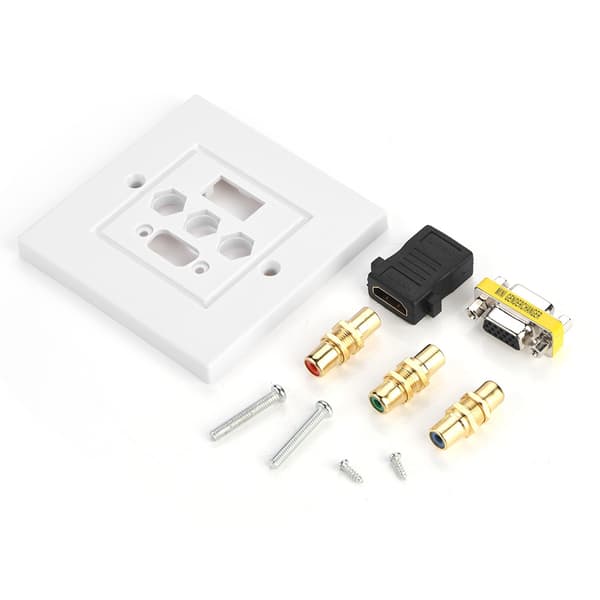 HDMI VGA 3RCA Multimedia Veggpanel Audio Video Socket