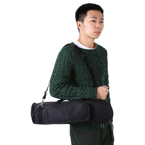 LADE Oxford Cloth Thicken Trumpet Bag med skulderbælte (sort)
