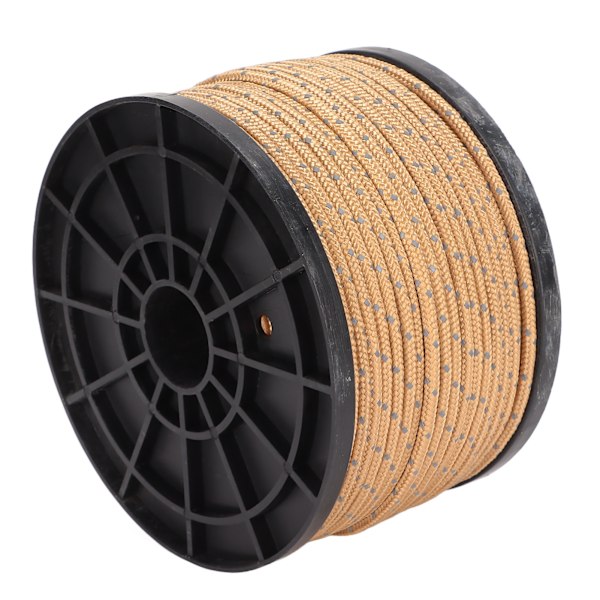Camping tält rep 50 meter hög densitet anti UV slitstark khaki reflekterande utomhus camping rep