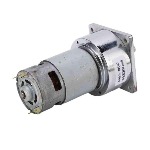 Gearmotor DC 24V 3.8A Selvlåsende reduktionsmotor med snekkegear til maskine 100RPM 9.6KG·FCM