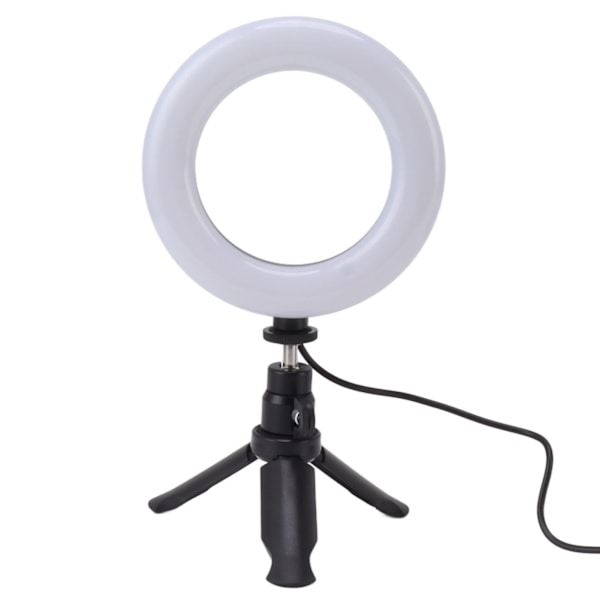 Selfie Ring Light LED Blødt Lys 5 Farvetemperatur Udfyldningslys med Klips til Livestreaming