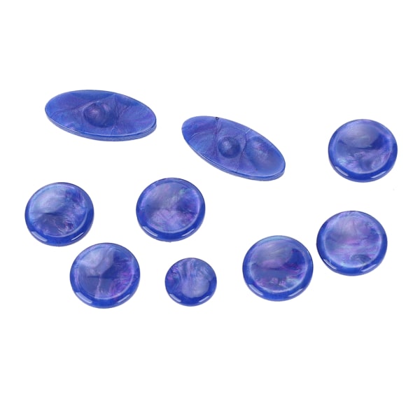 9st Saxofonnycklar Knappinlägg Plastdekoration Musikinstrumenttillbehör Blå M02110