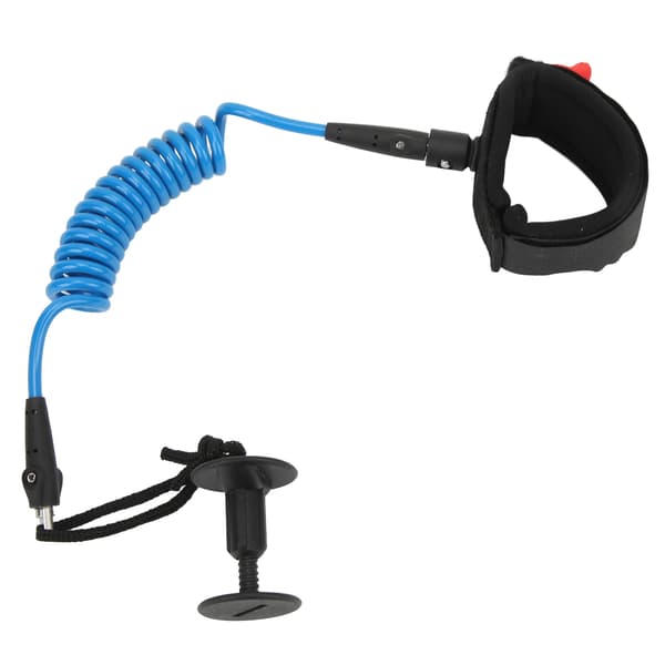 5,5 mm 1,2 meter Paddle Board Handledsrem Elastisk TPU Handleds Surf Leash Stand Up Paddle Leash för Surfbräda Blå
