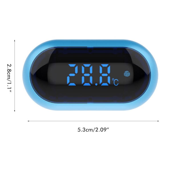 Digitaalinen akvaariolämpömittari LCD-näytöllä, korkea-anturi, minikokoinen kalasäiliön lämpömittari