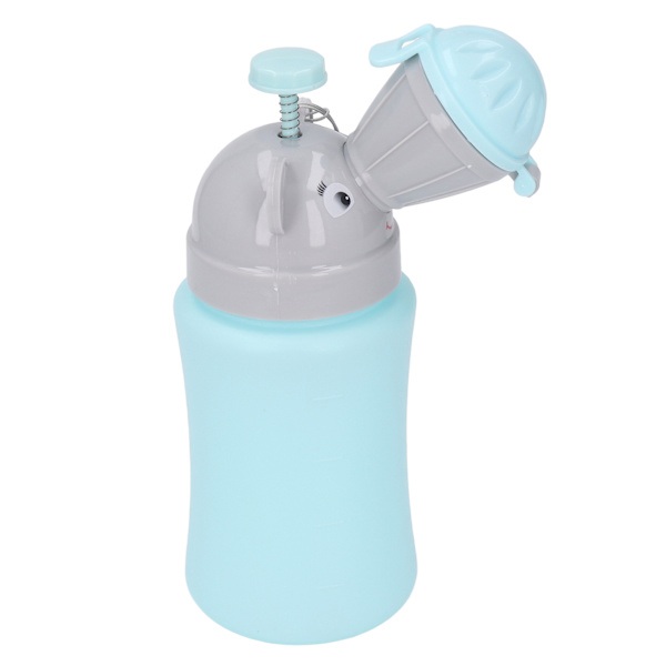 Tissekopp for barn - Lett bærbar nødpotte for baby og småbarn - Blå for gutt