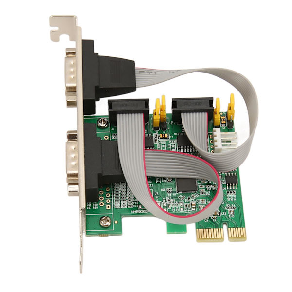 PCIe RS232 seriel adapterkort 2 port udvidelseskort PCI Express RS232 serielt værtscontrollerkort til Windows til Linux