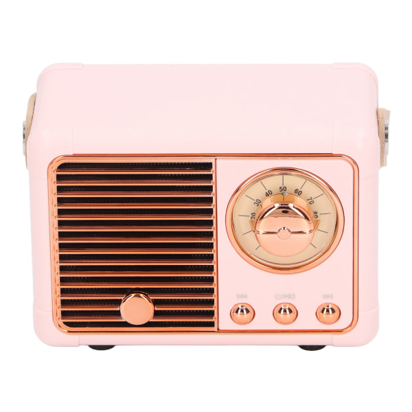 Bärbar Bluetooth högtalare Mini Kompakt trådlös Retro Support Radioprogram för utomhusbruk