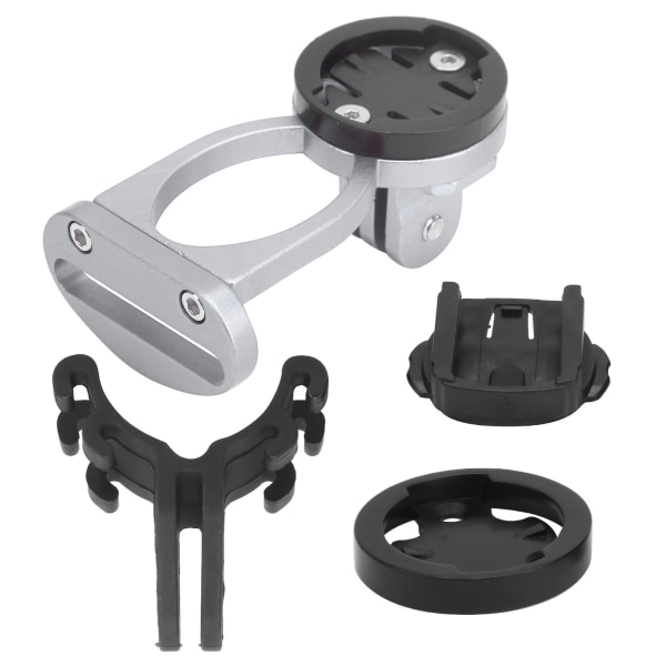 Cykeldator Stamförlängningsfäste Aluminiumlegering med ficklampa Clip Fäste AdapterTitanium Färg
