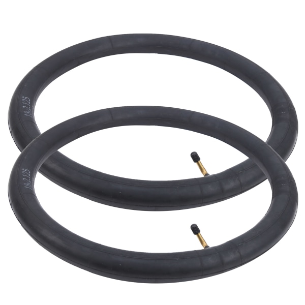 2 stk. Innertube Dekk Butyl Gummi med Bøyde Ventil for Sykkel Folding Bike Tilbehør 18x2.125in