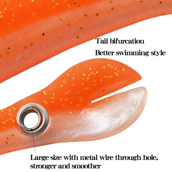 10 cm fiskelokk Hoppesimulering Loach Mykt agn Svømmelokk Fiskeagn Bass Swimbbait for saltvannsferskvann
