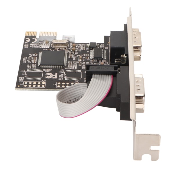 PCIe RS232 seriel adapterkort 250Kbps 2 porte PCI Express X1 Plug and Play PCIe til dobbelt seriel kort til printerscanner