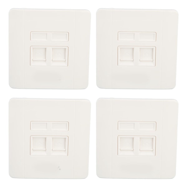 30 kpl Ethernet-seinälevy Dual Ports RJ45 RJ11 Verkkoseinäpistorasia johdotukseen