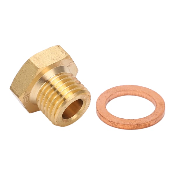 Tryk Temperatur Måler Sender Adapter 1/8in NPT til M14x1.5 Han Universal til Bil