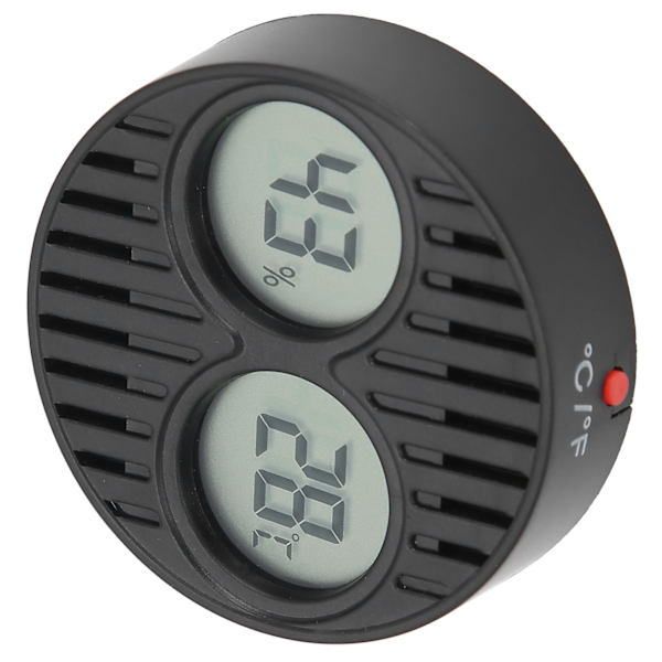 Rund hygrometer termometer ℃/℉ digital display høy nøyaktighet sigarboks humidor temperaturmonitor