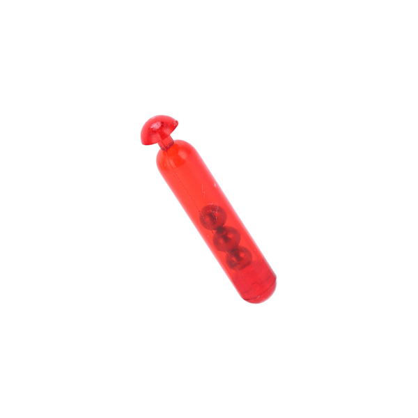 Fiske lokke agn Rangler Sett inn Tube Rangler Shake Tiltrekk Flue Plastic Fishing Sound BarRød