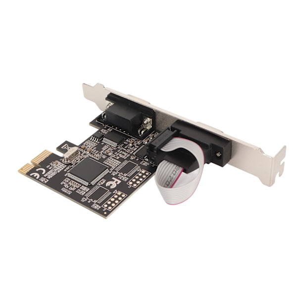 PCIe RS232 -sarjasovitinkortti 250 kbps 2 porttia PCI Express X1 Plug and Play PCIe to Dual Serial Card tulostinskanneria varten