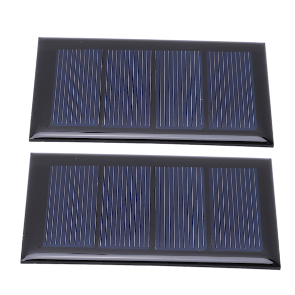 2 stk. 2V 210mA Mini solpanel Polysilicium solcellepanel 80x50mm til DIY-projekt