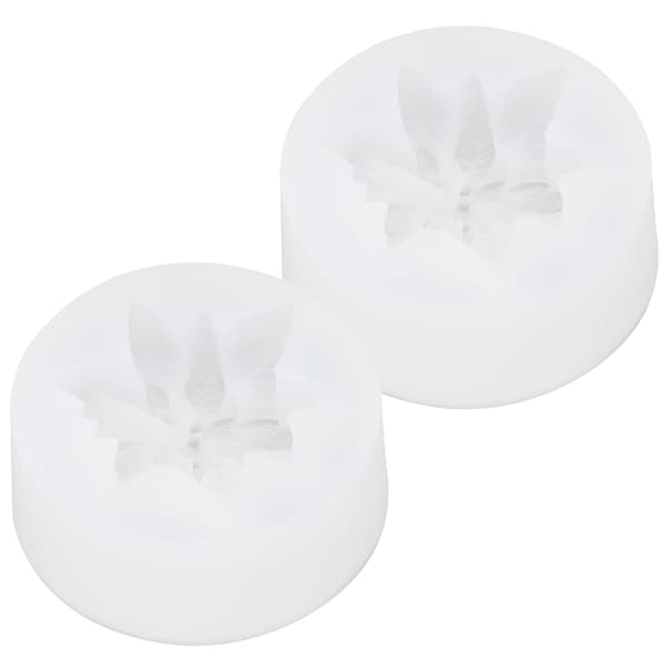 2 STK Blomst Silikonform DIY Aromaterapi Stearinlys Gips Sjokoladekake Såpeform