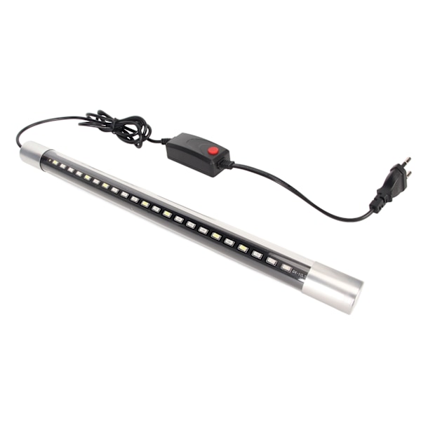 Akvarium LED-lys 3 farvetilstande Vandtæt 2 rækker perler Vand Land Fiskekum Lampe til prydfisk 220V ZY‑P38 EU-stik