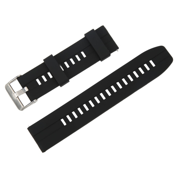 Smartwatch-rem Mjuk Silikon Smartwatch Armbandsarmband Ersättning för Huawei GT2 GT2e Svart 22MM