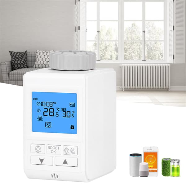 Intelligent kranvärme termostatventil temperaturkontroll passar för Tuya Gateway Hub för Zigbee-typ