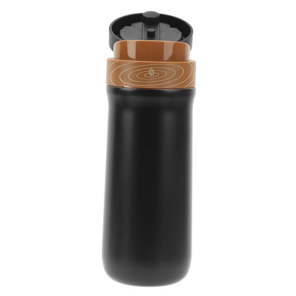 French Press Kaffebryggare Reseportabel Dubbelväggig Rostfri Isolerad Mugg