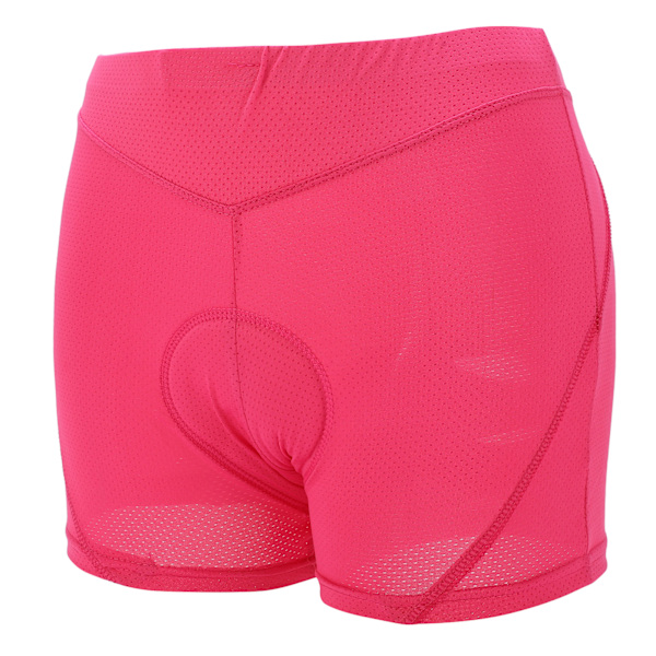 Cykling Vadderade Shorts Silikonkudde Design Elastiska Mjuka Andningsbara Bekväma Cykelunderkläder för KvinnorXL