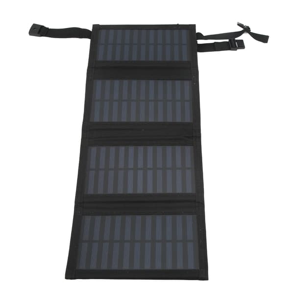 20W Foldbart solpanel 5,5V USB Bærbar Monokrystallinsk Oplader til Udendørs Campingrejser