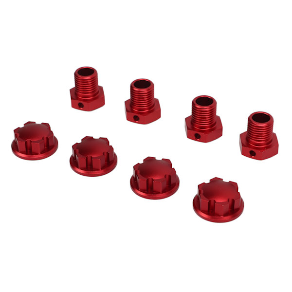 17 mm RC-pyörän navan kuusiokolosetti Alumiiniseos RC-pyörän navan sovitin TRAXXAS 1/10 päivitykseen Punainen