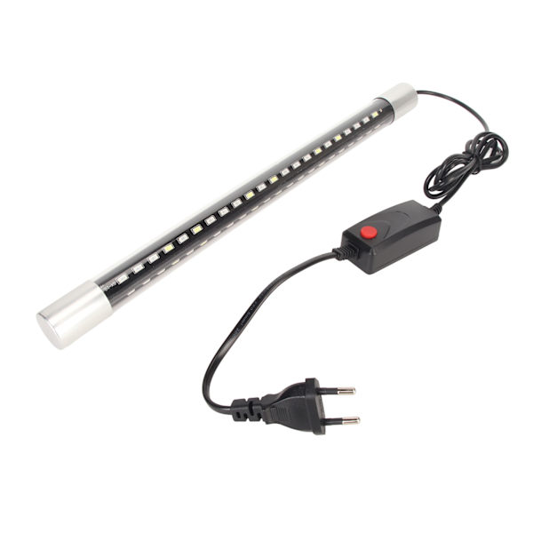 Akvarium LED-lys 3 farvetilstande Vandtæt 2 rækker perler Vand Land Fiskekum Lampe til prydfisk 220V ZY‑P38 EU-stik