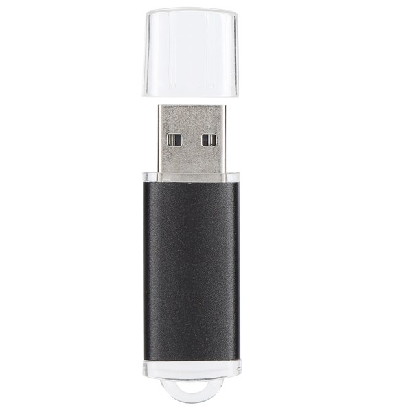 USB Flash Drive Gjennomsiktig deksel Svart bærbar lagringsminnepinne for PC Tablet8GB