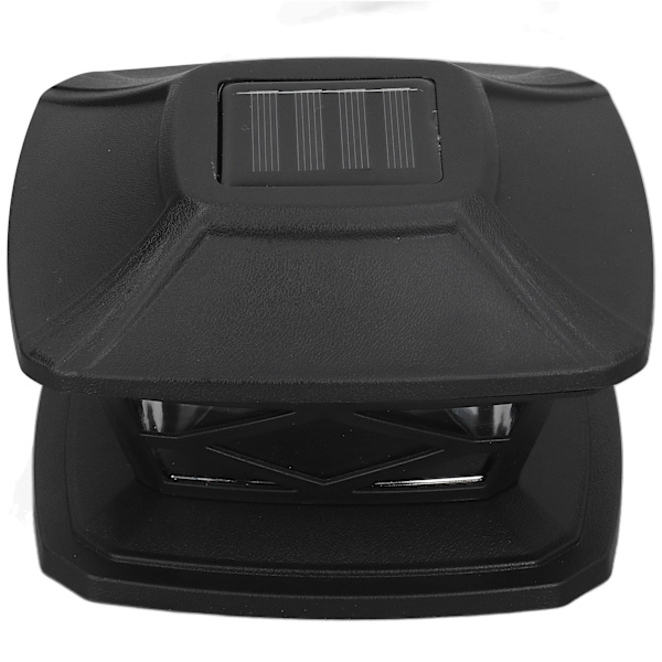 2set solcellsstolpar lampor LED-lampor 2 färger belysning uppladdningsbar IP44 vattentät PC-skal staketlampor för utomhusbruk